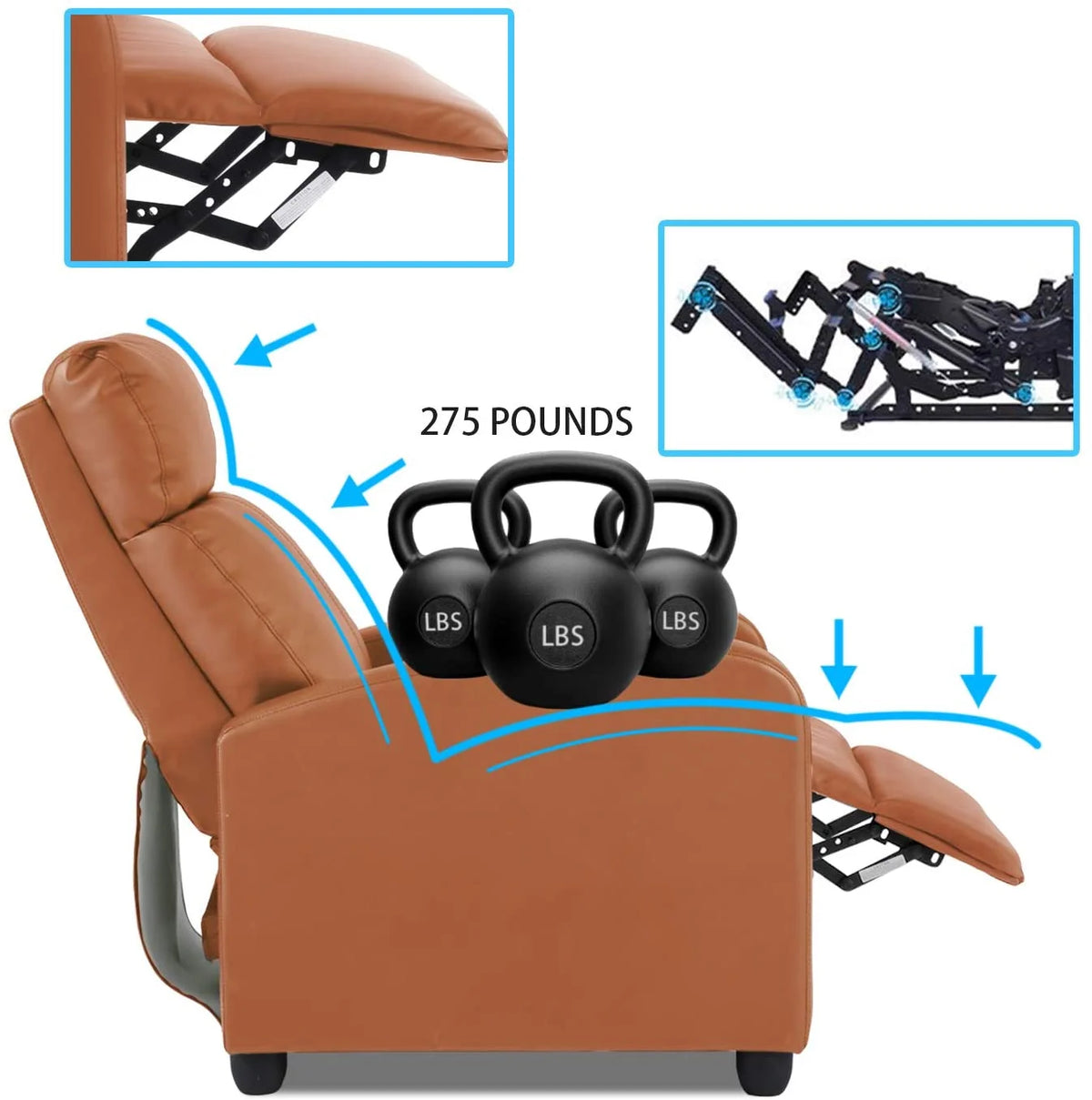 Recliner Chair for Living Room Furniture Home Theater Seating Glider