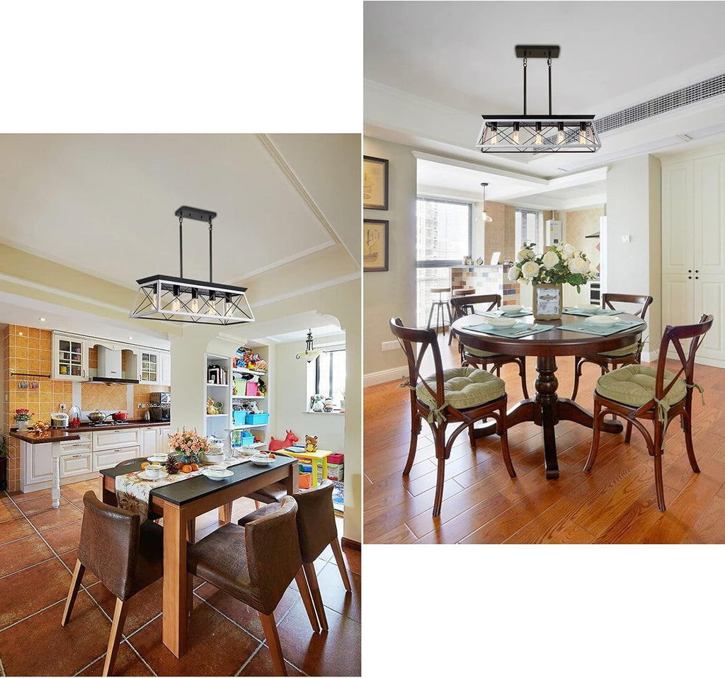 5-Light Pendant Lights Fixture, Farmhouse Chandeliers for Dining Room,