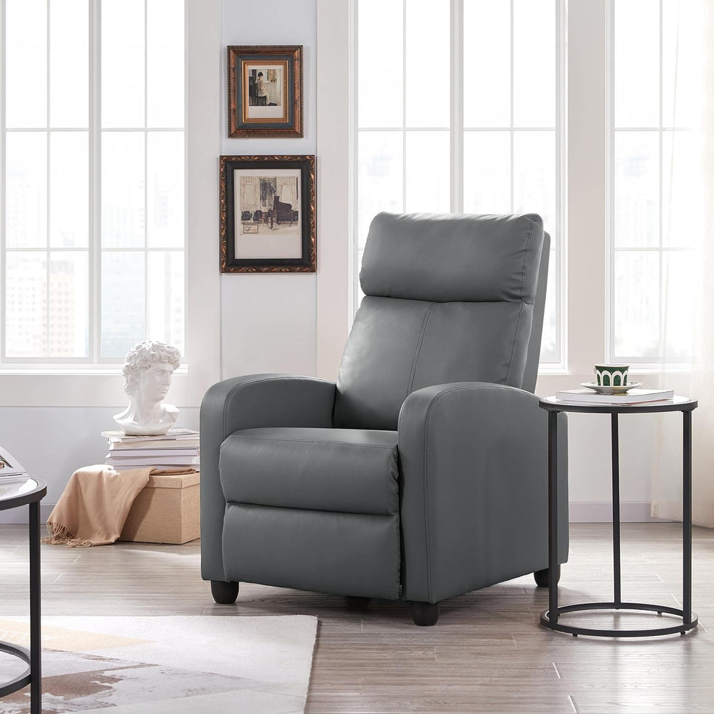 Yaheetech Recliner Chair Set of 2 Faux Leather Home Theater Seating