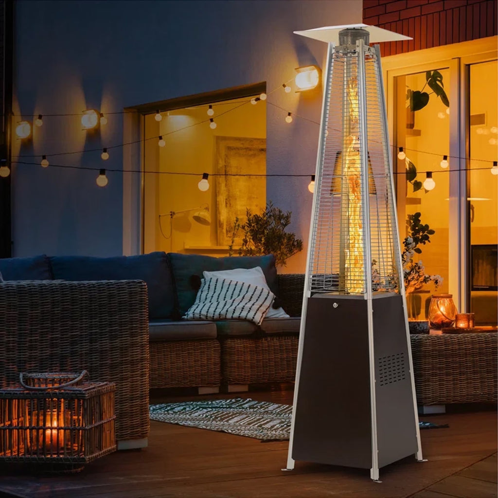 Patio Heater, 48000 BTU Outdoor Pyramid Patio Heater for Outdoor Use,