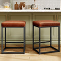 Counter Height Bar Stools Set of 2, Kitchen Backless Barstools 24 Inch