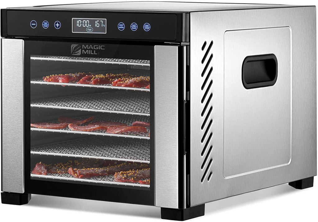 Pro Food Dehydrator Machine 7 XL Stainless Steel Trays Dryer for Jerky,