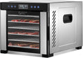 Pro Food Dehydrator Machine 7 XL Stainless Steel Trays Dryer for Jerky,