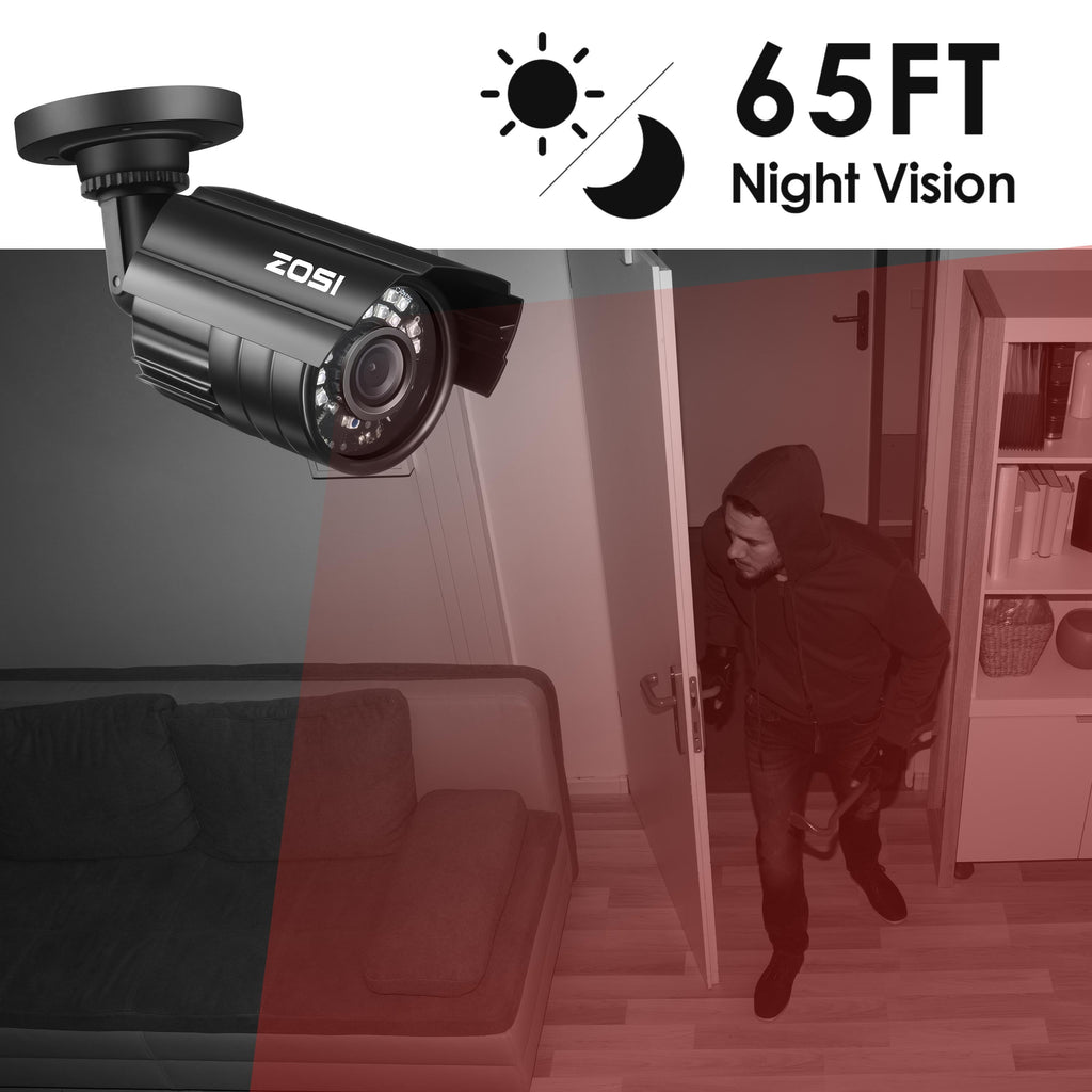 1080P HD TVI Security Camera, 4 in 1 Wired Security Camera