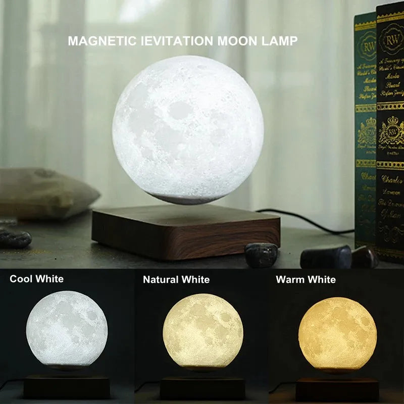 ZK30 Levitating Moon Lamp Night Light Floating 3D Printing LED Moon