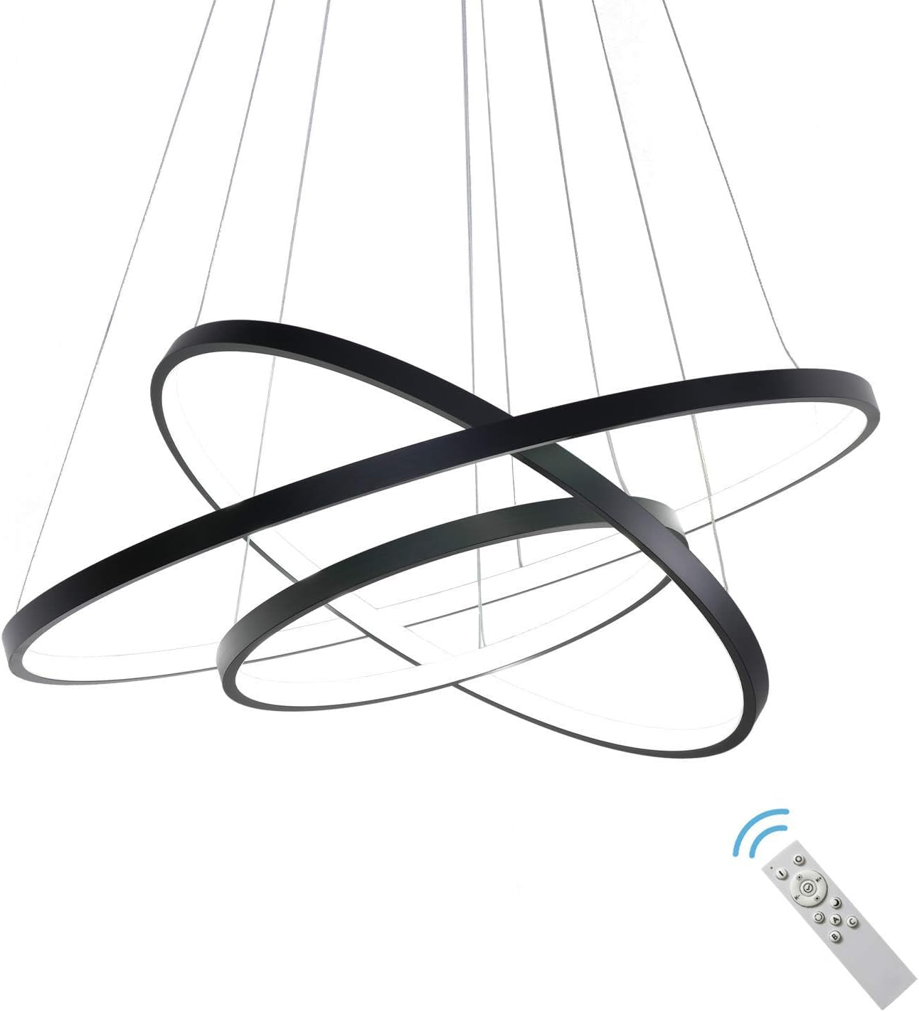 Modern LED Chandelier Lighting Dimmable Ceiling Dining Room Chandeliers