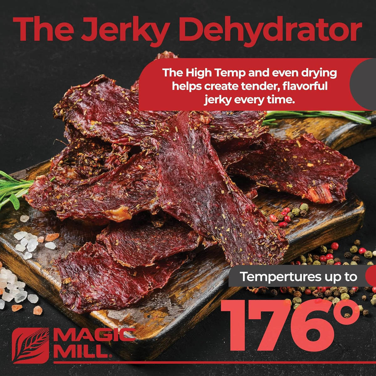 Pro Food Dehydrator Machine 7 XL Stainless Steel Trays Dryer for Jerky,