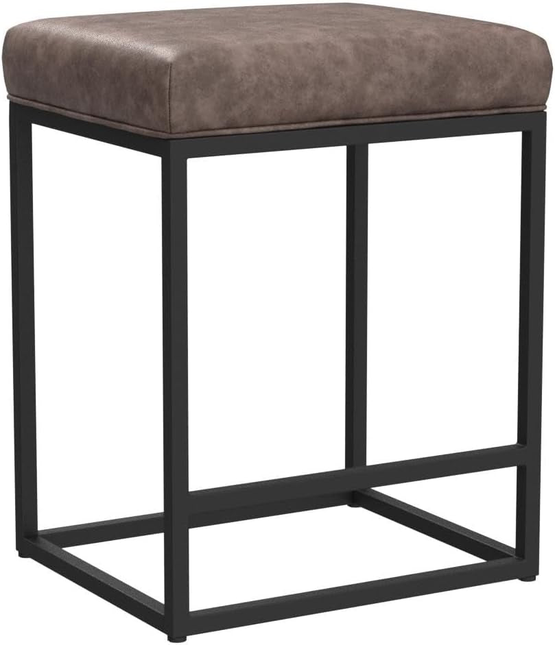 Counter Height Bar Stools Set of 2, Kitchen Backless Barstools 24 Inch