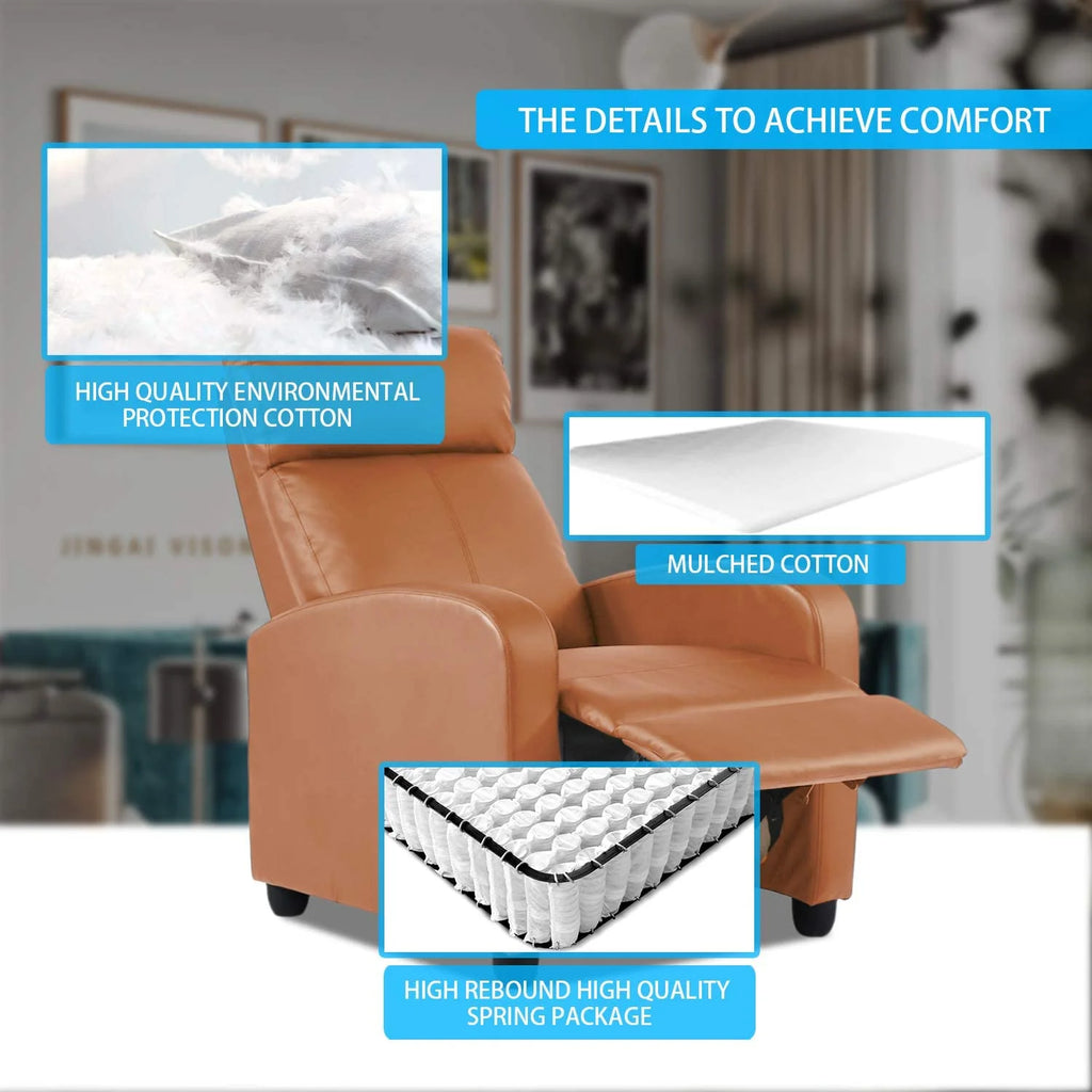 Recliner Chair for Living Room Furniture Home Theater Seating Glider