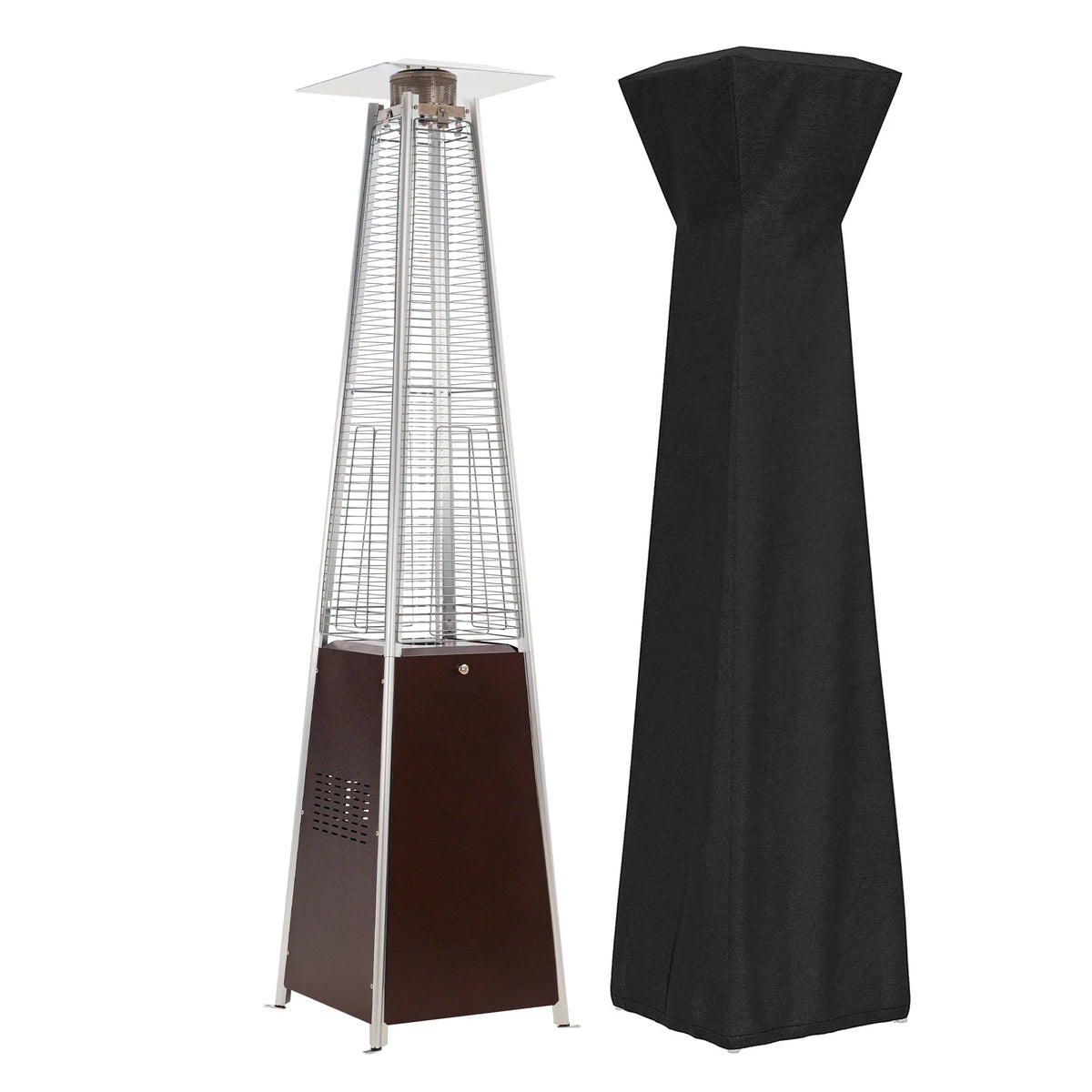 Patio Heater, 48000 BTU Outdoor Pyramid Patio Heater for Outdoor Use,