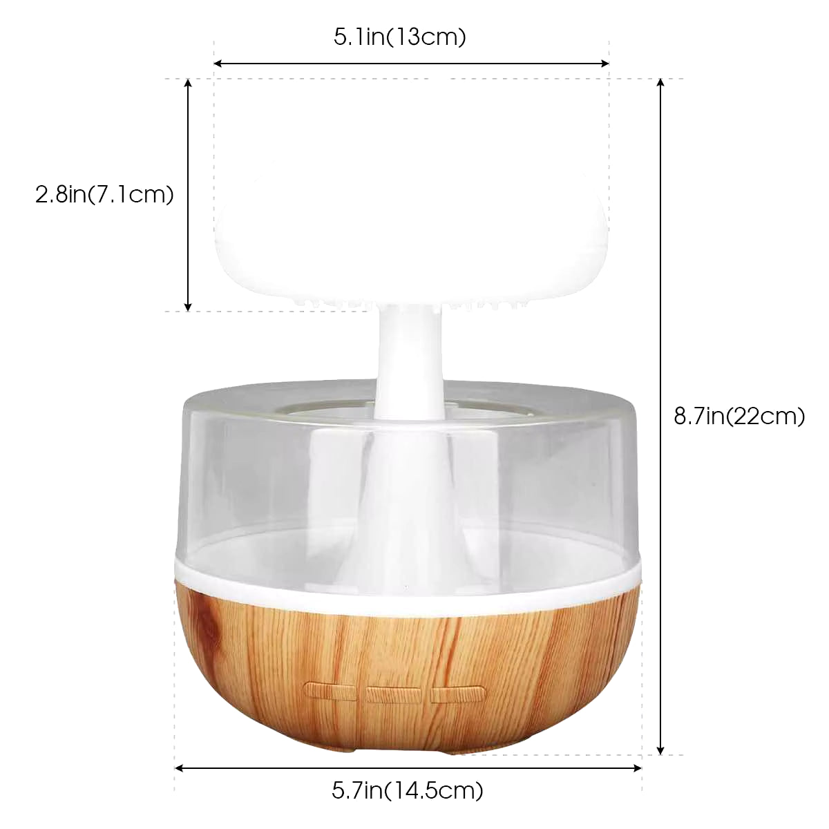 Rain Cloud Humidifier Rain Colorful Mushroom Cloud Raindrop Atmosphere