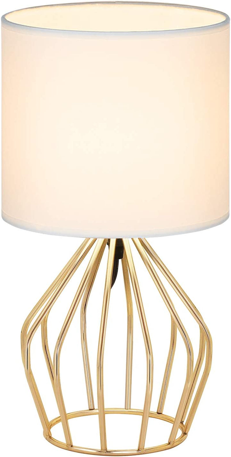 Gold Table Lamp - Modern Style Desk Lamp,13.8Inch,E26 Base Hollowed Out